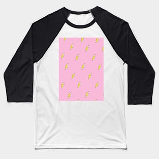 Pink Lightning Bolt Baseball T-Shirt